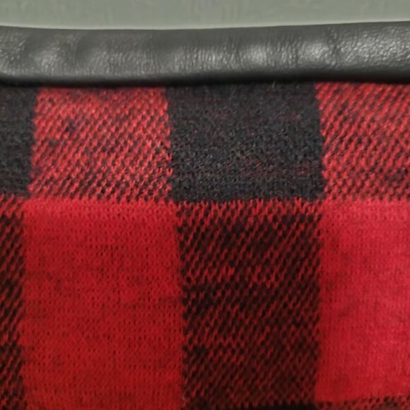 Madewell 💋 Red Buffalo Check Mini Skirt \\ Gamine Plaid Wool // Size 4/6 - Picture 4 of 6